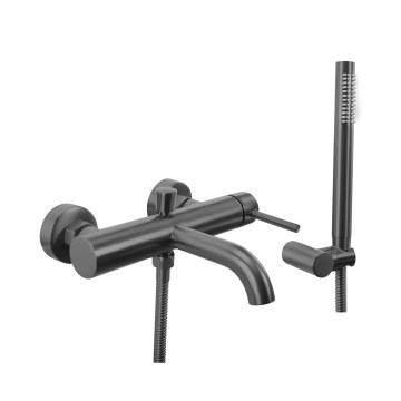 REA-B6384 - Juego para bañera LUNGO titanio