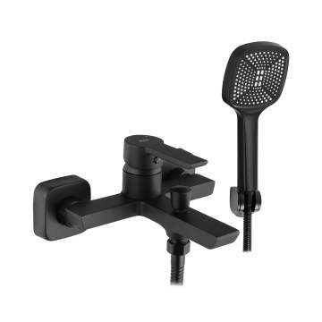 REA-B6407 - Juego para bañera ARGUS negro mate