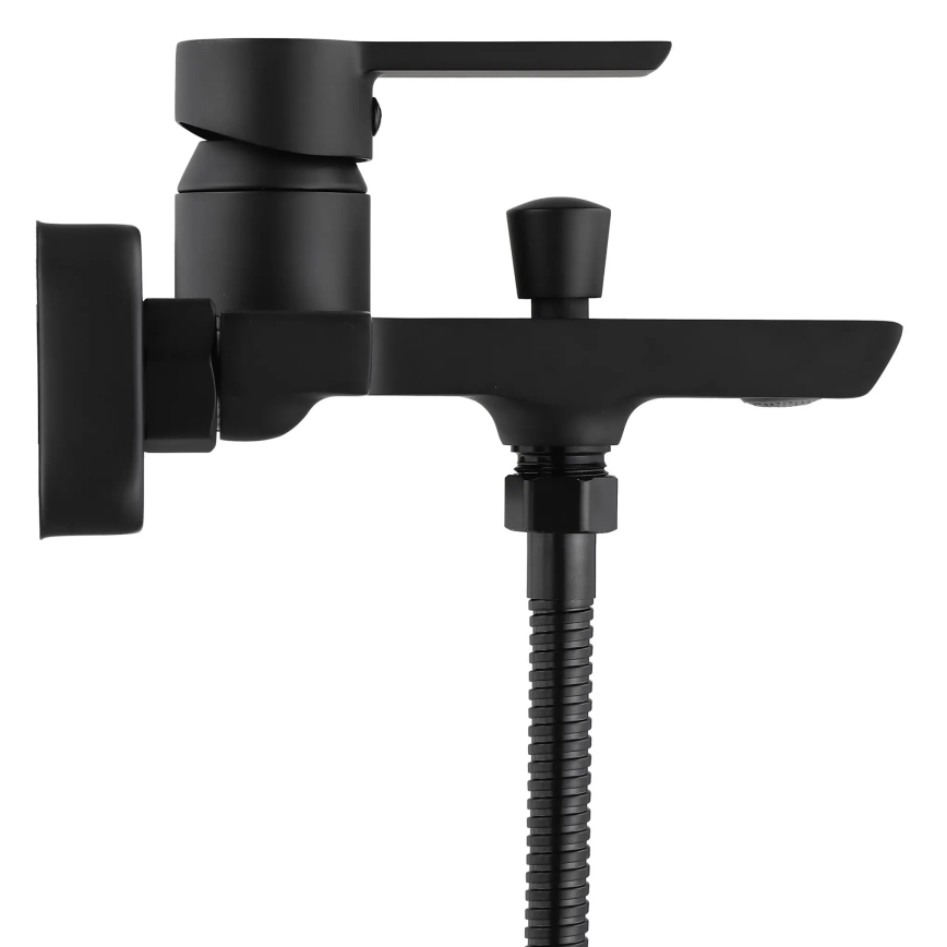 REA-B6407 - Juego para bañera ARGUS negro mate