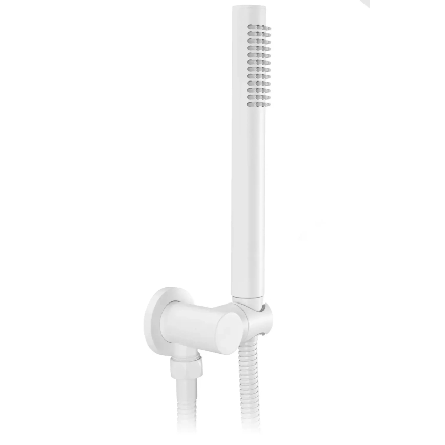 REA-B6440 - Juego de bañera con grifería empotrada LUNGO blanco mate