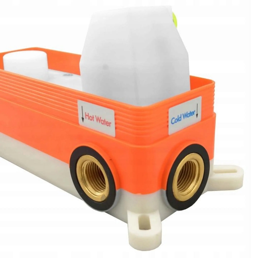REA-B6440 - Juego de bañera con grifería empotrada LUNGO blanco mate