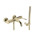 REA-B6448 - Juego para bañera LUNGO DIAMOND dorado