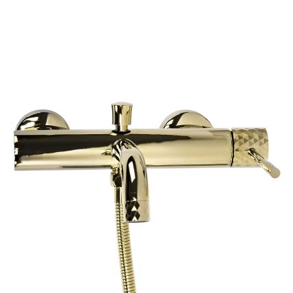 REA-B6448 - Juego para bañera LUNGO DIAMOND dorado