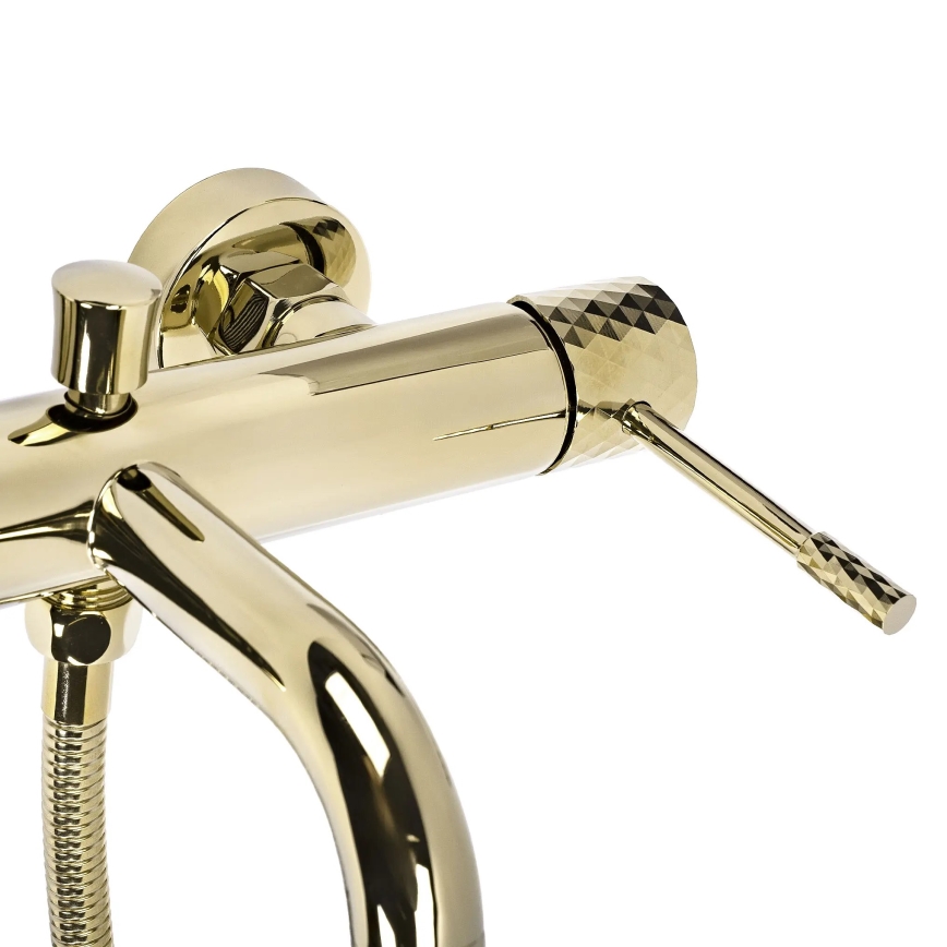 REA-B6448 - Juego para bañera LUNGO DIAMOND dorado