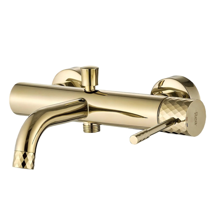 REA-B6448 - Juego para bañera LUNGO DIAMOND dorado