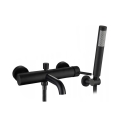 REA-B6634 - Juego para bañera LUNGO negro mate