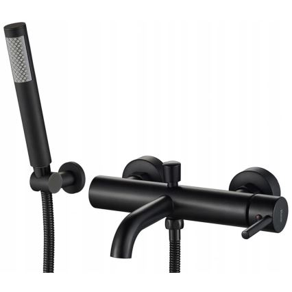 REA-B6634 - Juego para bañera LUNGO negro mate