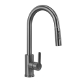 REA-B7574 - Grifo de cocina con cabezal extraíble ONTARIO 38 cm, acabado titanio