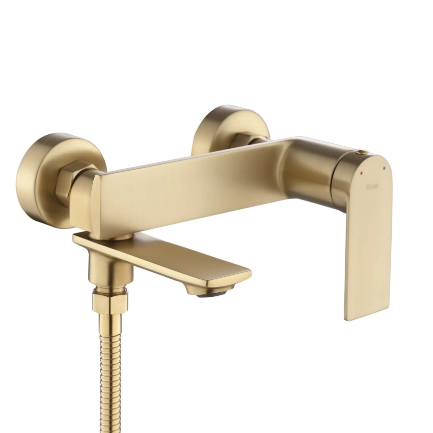 REA-B7963 - Conjunto para bañera STORM en oro cepillado