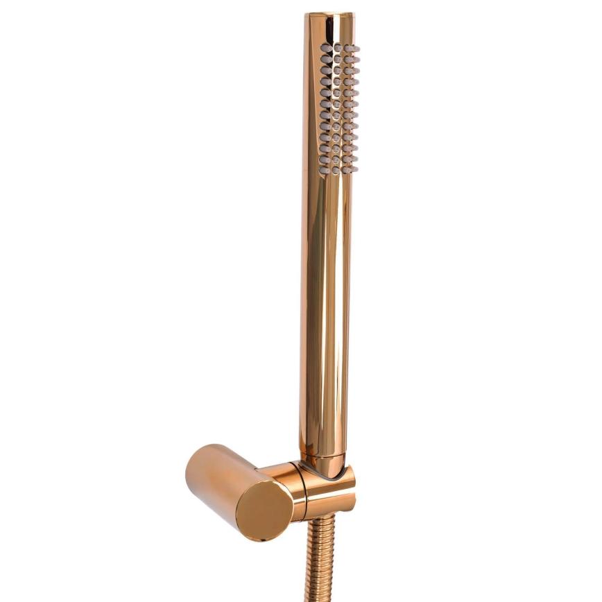 REA-B7987 - Juego de grifería para bañera LUNGO, acabado en cobre cepillado