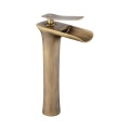 REA-B8120 - Grifo de lavabo LAGUNA, 30 cm, acabado oro cepillado