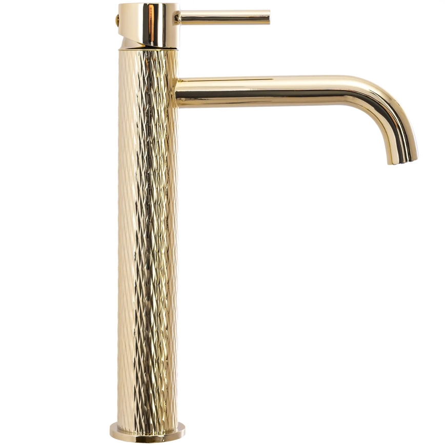 REA-B8821 - Grifo de lavabo LUNGO ART 28 cm dorado