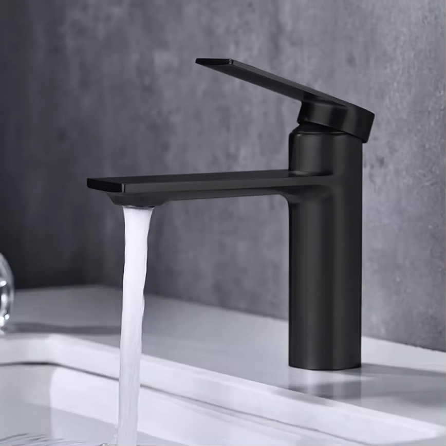 REA-B9986 - Grifo de lavabo STORM 15 cm negro mate