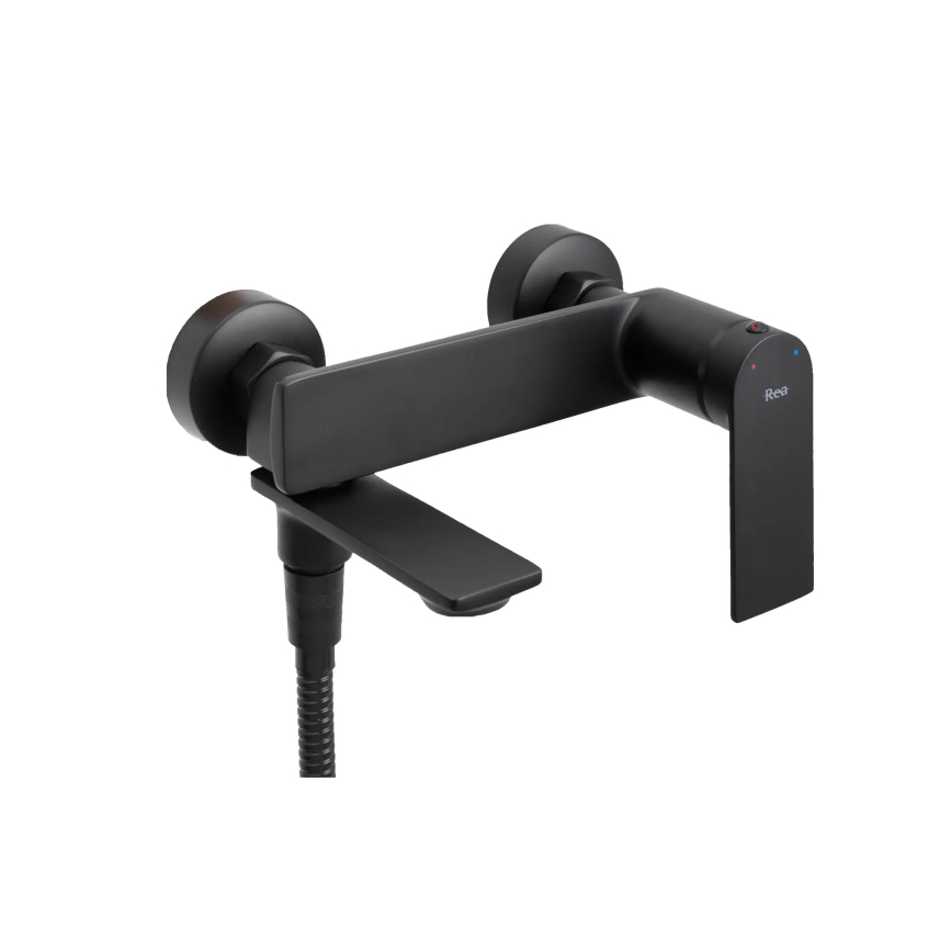 REA-B9989 - Juego para bañera STORM negro mate