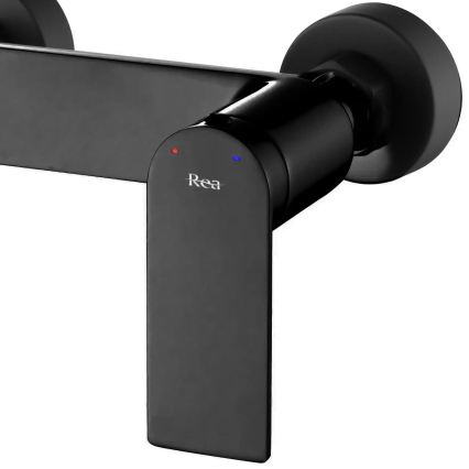 REA-B9989 - Juego para bañera STORM negro mate