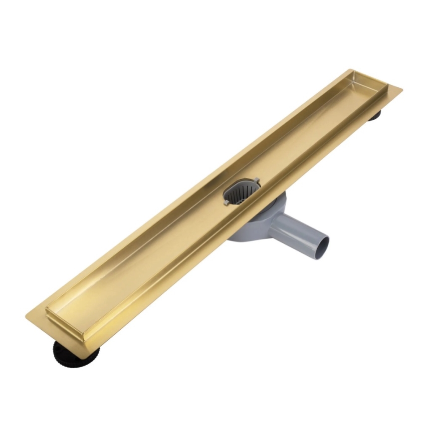 REA-G2702 - Canaleta de desagüe NEOX PRO 70 cm acero inoxidable/oro cepillado