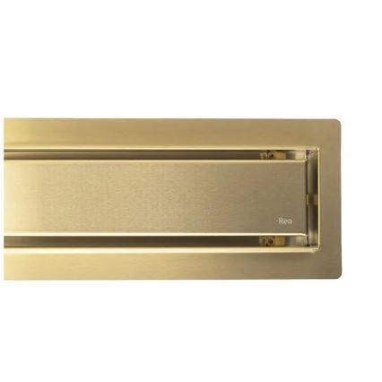 REA-G2702 - Canaleta de desagüe NEOX PRO 70 cm acero inoxidable/oro cepillado