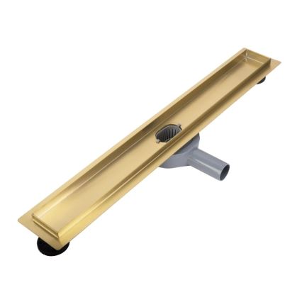 REA-G2704 - Canaleta de desagüe NEOX PRO 90 cm acero inoxidable/dorado cepillado