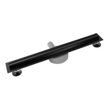 REA-G2710 - Sumidero lineal NEOX SLIM 80 cm acero inoxidable/negro