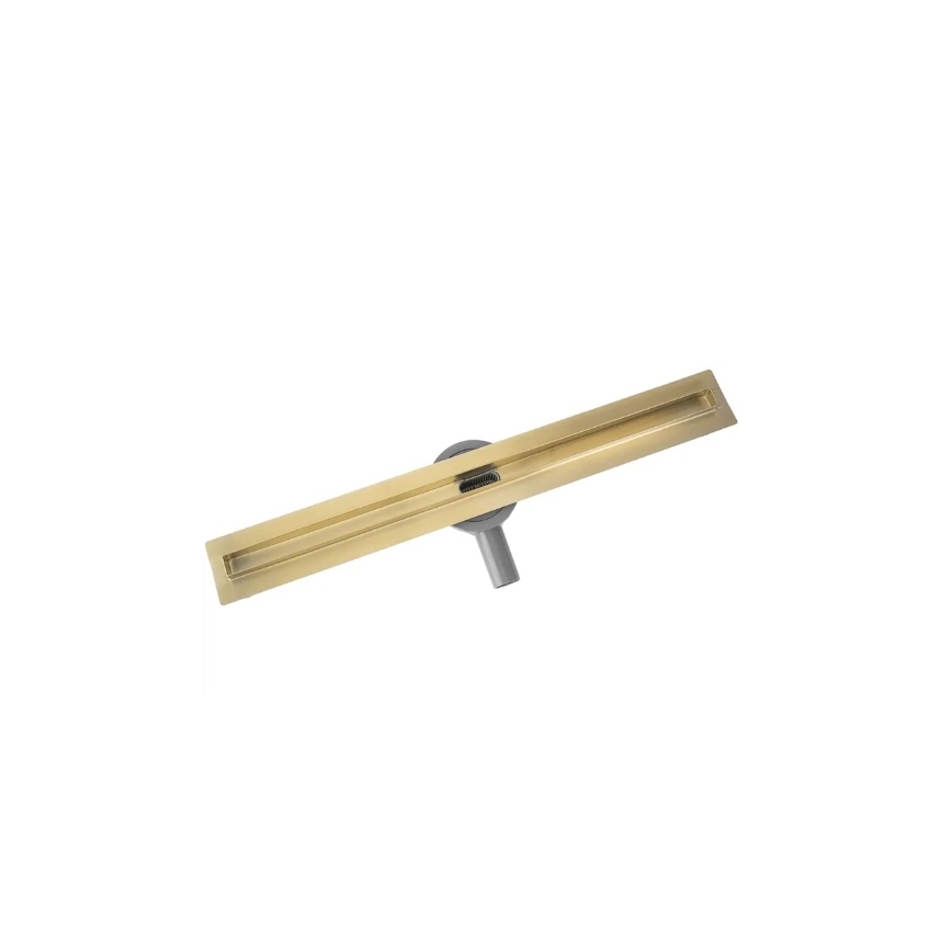REA-G2714 - Canaleta de desagüe NEOX SLIM 70 cm acero inoxidable/dorado cepillado