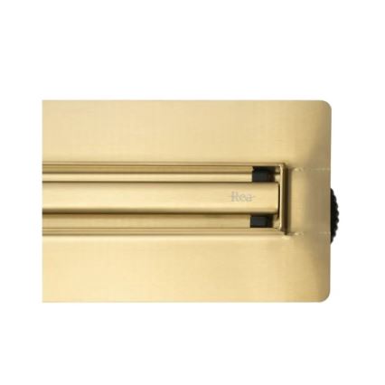 REA-G2714 - Canaleta de desagüe NEOX SLIM 70 cm acero inoxidable/dorado cepillado