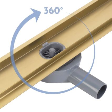 REA-G2743 - Canaleta de desagüe NEOX PRO 60 cm dorada