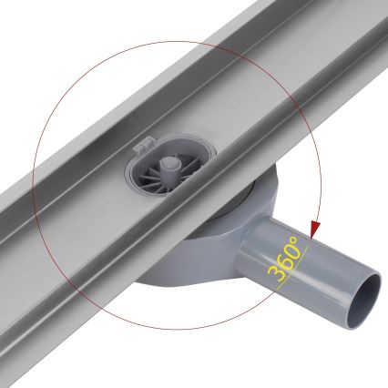 REA-G5806 - Canaleta de desagüe NEOX PRO 50 cm níquel