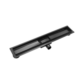 REA-G6602 - Desagüe lineal PURE NEOX 70 cm, acabado negro mate