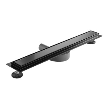 REA-G7802 - Canaleta de desagüe NEOX PRO 70 cm acero inoxidable/negro