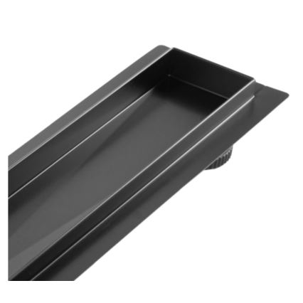 REA-G7803 - Sumidero lineal NEOX PRO 80 cm acero inoxidable/negro