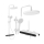 REA-P0353 - Set de ducha con grifo FAREL blanco mate
