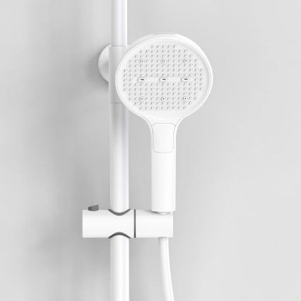 REA-P0353 - Set de ducha con grifo FAREL blanco mate