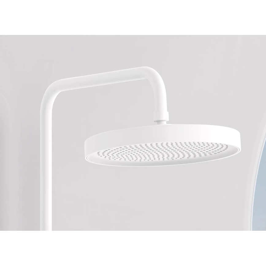 REA-P0353 - Set de ducha con grifo FAREL blanco mate