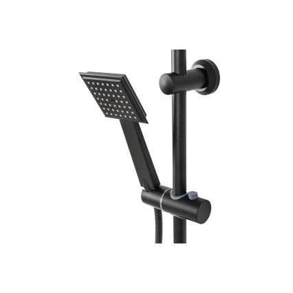 REA-P0636 - Juego de ducha con grifo BRAVO, negro mate