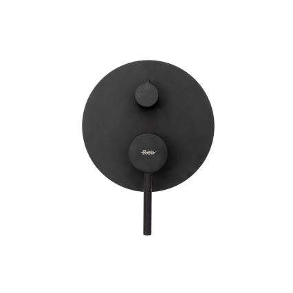 REA-P4100 - Juego de ducha con grifo empotrado LUNGO negro