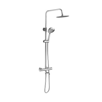 REA-P5961 - Juego de ducha con grifo termostático LUNGO DIAMOND, cromo pulido