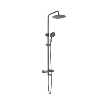 REA-P6386 - Set de ducha con mezclador termostático LUNGO titanio