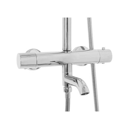 REA-P6607 - Juego de ducha con grifo termostático LUNGO cromo brillante