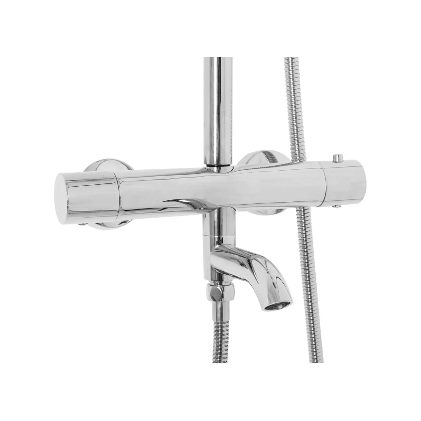 REA-P6607 - Juego de ducha con grifo termostático LUNGO cromo brillante
