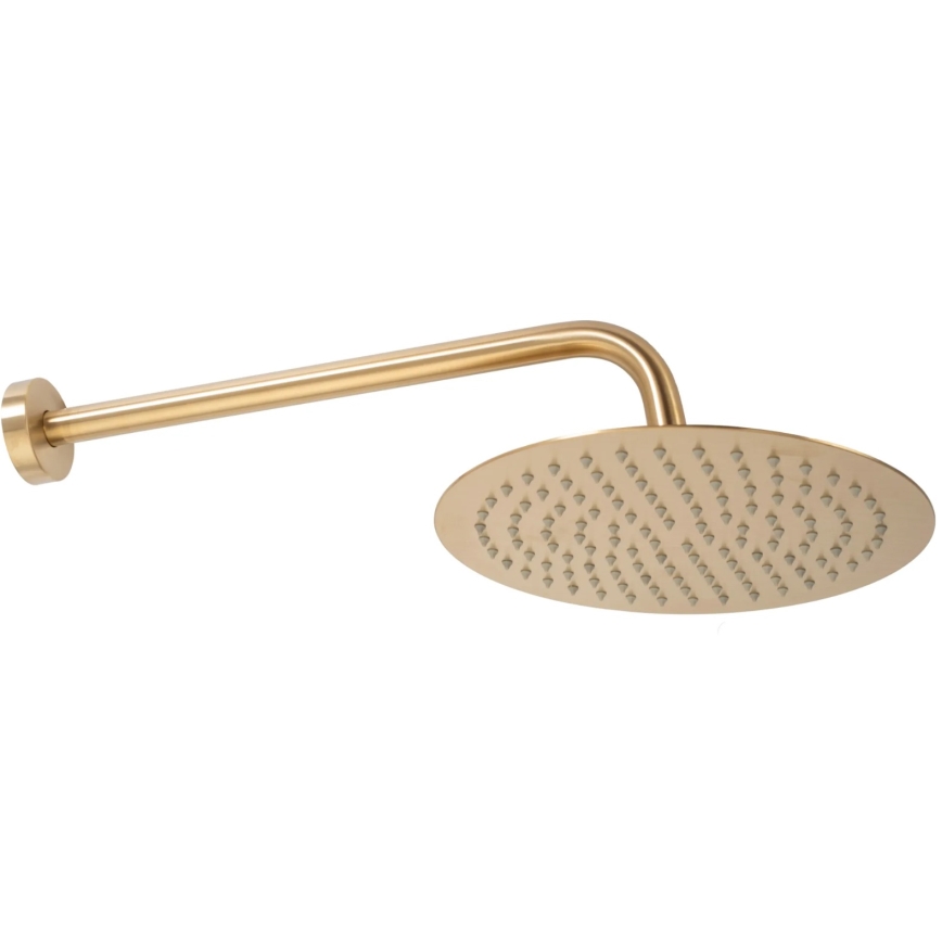 REA-P6609 - Set de ducha con grifería empotrada LUNGO en oro cepillado