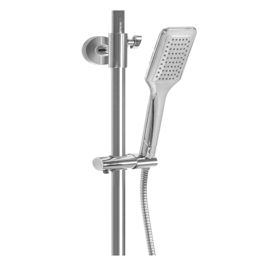 REA-P7100 - Conjunto de ducha con grifo termostático TOM, cromo brillante