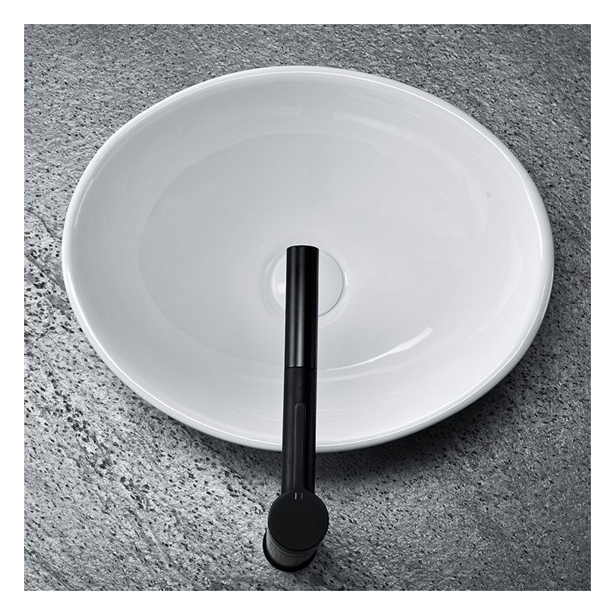 REA-U0623 - Lavabo para encimera SOFIA MINI 27x34 cm cerámica/blanco brillante