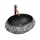 REA-U0634 - Lavabo sobre encimera MIKA GABRO 38x50 cm negro/imitación de piedra