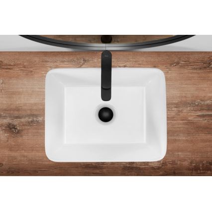 REA-U0669 - Lavabo sobre encimera ANITA 37,5x48,5 cm cerámica/blanco brillante