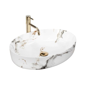 REA-U1232 - Lavabo sobre encimera QUEEN 41,5x55 cm cerámica/imitación de piedra