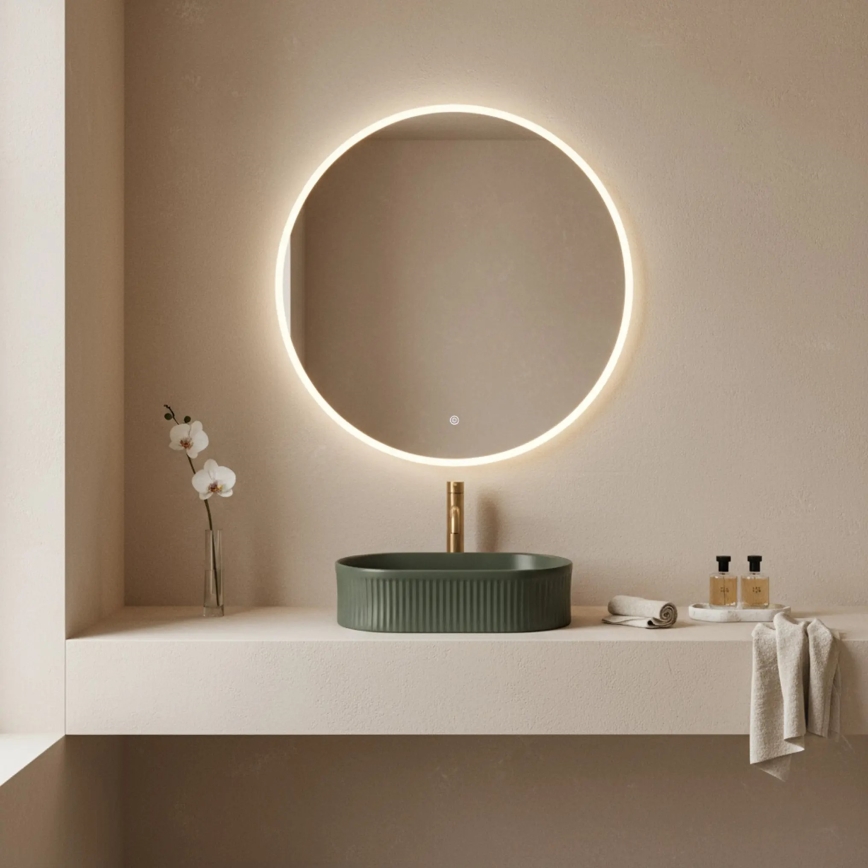 REA-U3611 - Lavabo sobre encimera VANDA 31 x 49 cm cerámica/verde oscuro