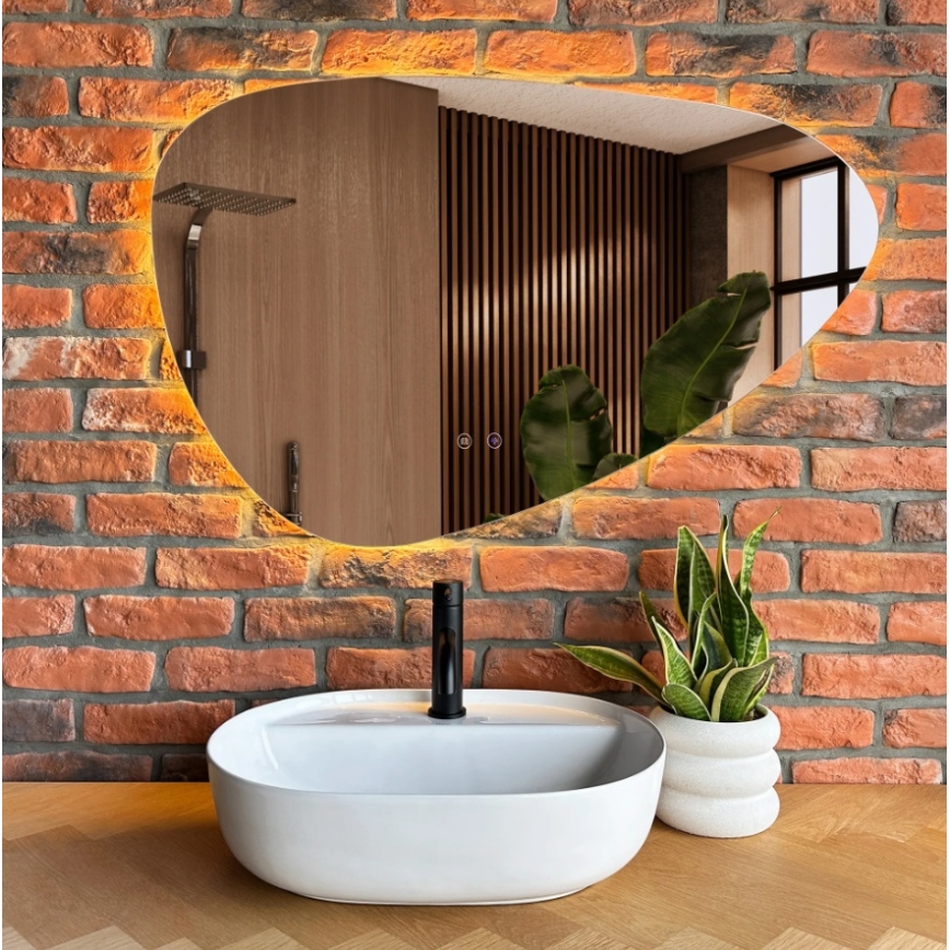 REA-U4620 - Lavabo sobre encimera AURA 38,5x50,5 cm cerámica/blanco brillante