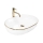 REA-U6211 - Lavabo sobre encimera CLEO 41x60,5 cm cerámica/blanco/dorado