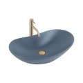 REA-U6373 - Lavabo sobre encimera ROYAL 35,5x61,5 cm cerámica/azul