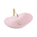 REA-U6374 - Lavabo sobre encimera ROYAL 35,5x61,5 cm cerámica/rosa mate